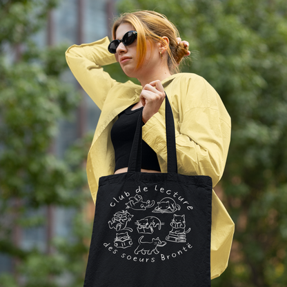 Sac tote en coton éthique - Club de lecture des soeurs Brontë