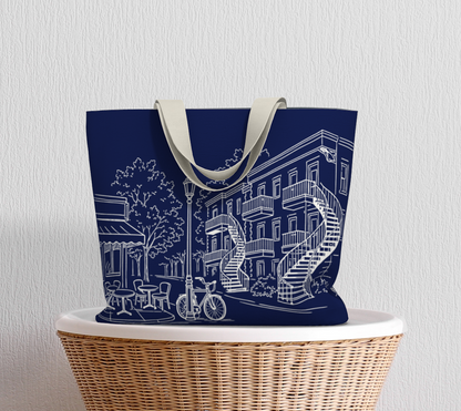 Large tote bag – Plateau Mont-Royal neighbourhood