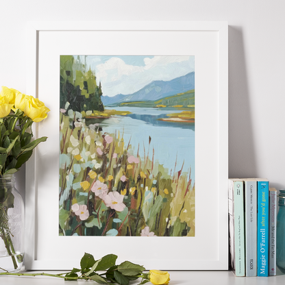 Poster imprimé écolo - Paysage bucolique de Lanaudière