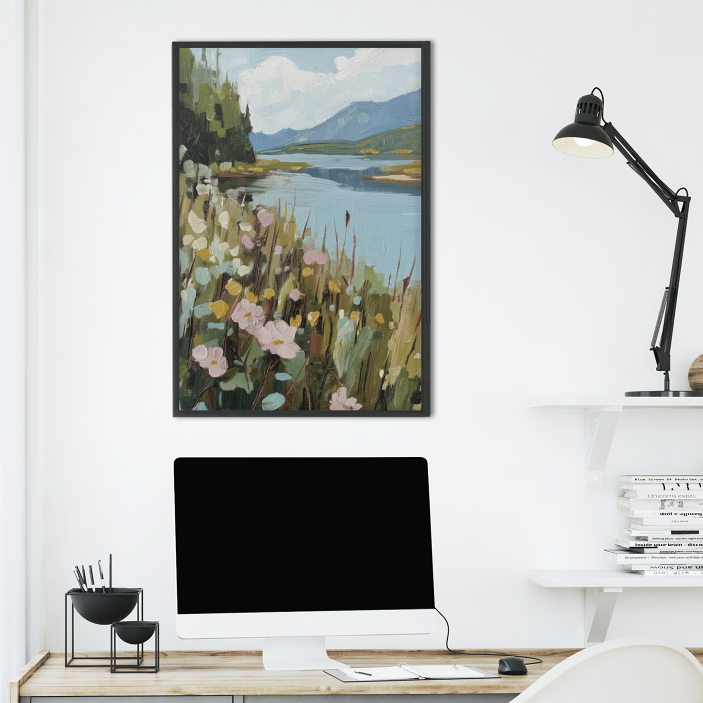 Poster imprimé écolo - Paysage bucolique de Lanaudière