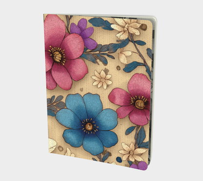 Carnet écoresponsable – Grand – Design floral coloré
