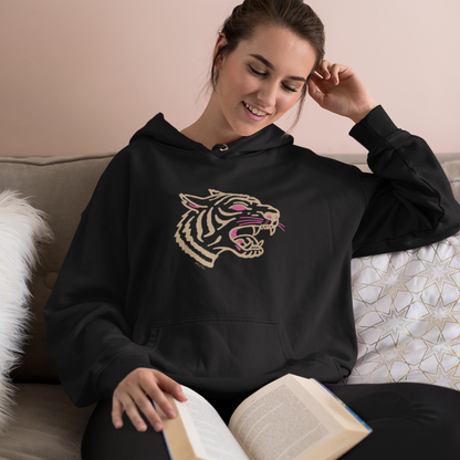 Sweat à capuche en coton durable – Motif de tête de tigre sauvage