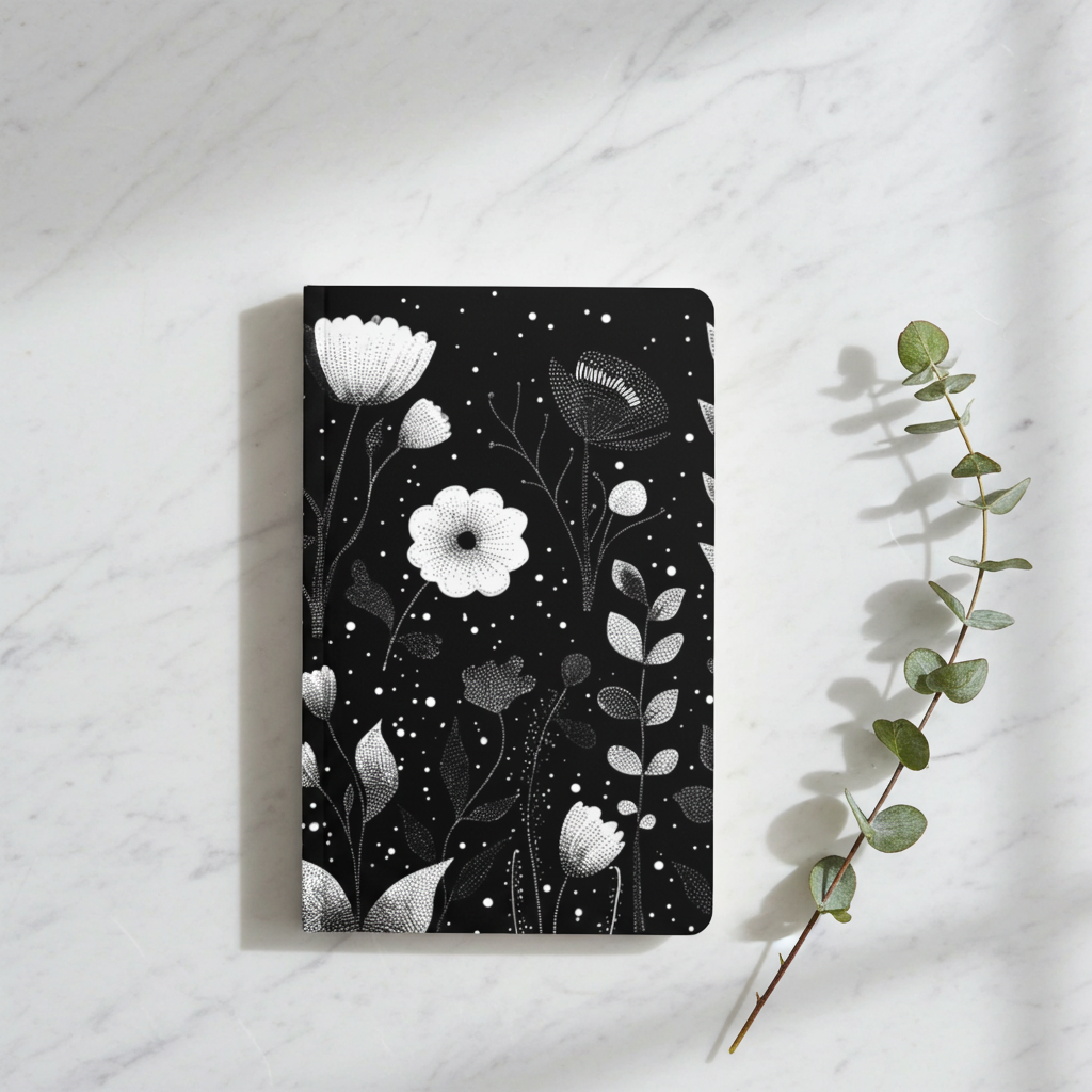 Carnet écoresponsable – Petit – Design fleuri
