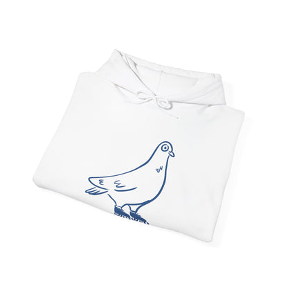 Sweat à capuche en coton durable – Pigeon à roulettes