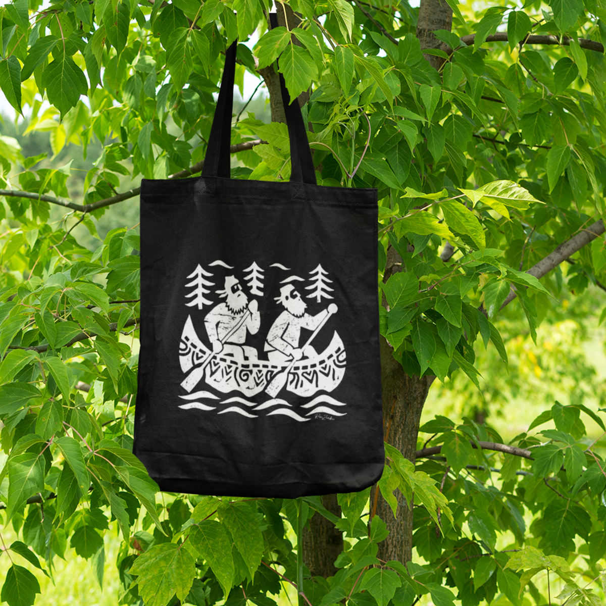 Sac tote en coton bio  — Pêcheurs en Canot