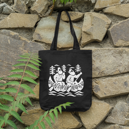 Sac tote en coton bio  — Pêcheurs en Canot