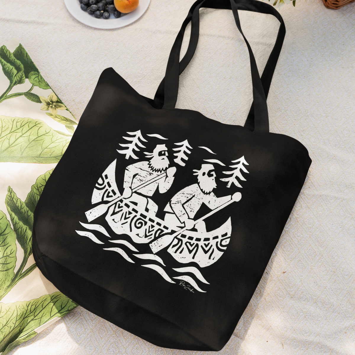 Sac tote en coton bio  — Pêcheurs en Canot