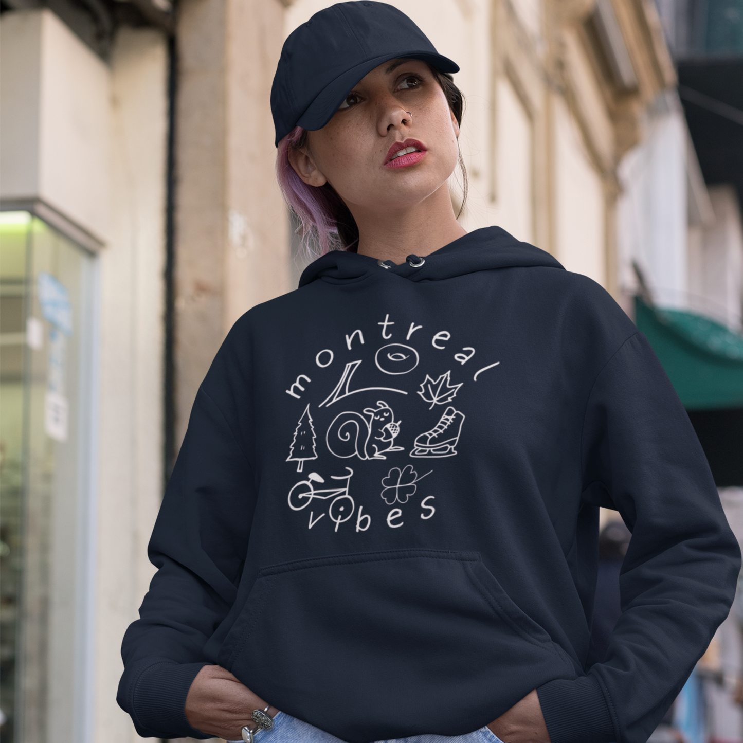 Sweat à capuche - Thématique Montréal - Épaisseur moyenne