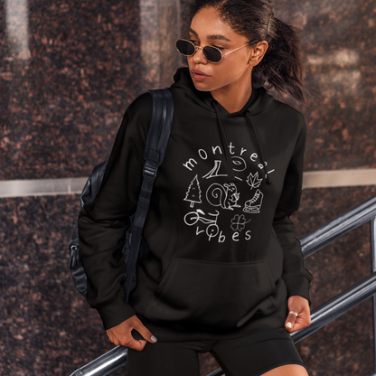 Sweat à capuche - Thématique Montréal - Épaisseur moyenne
