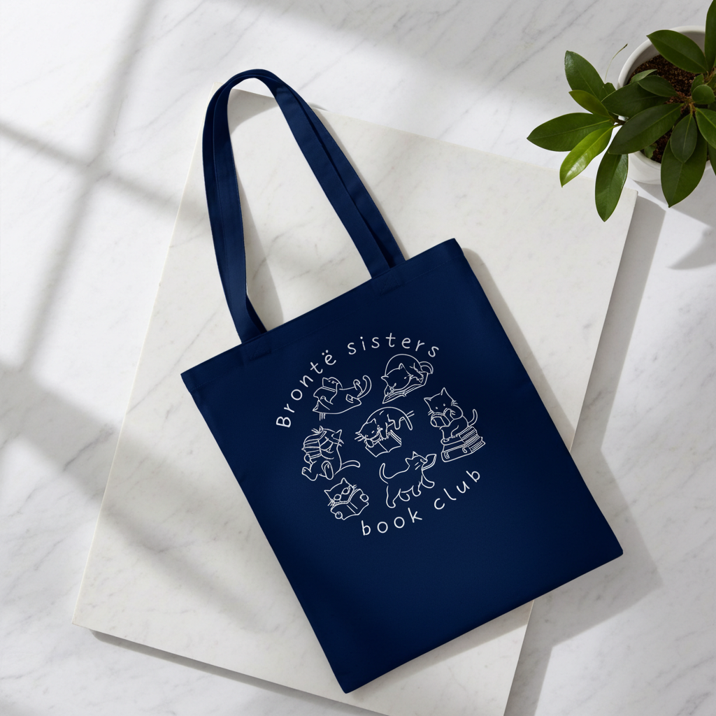 Sac tote en coton éthique - Club de lecture des soeurs Brontë