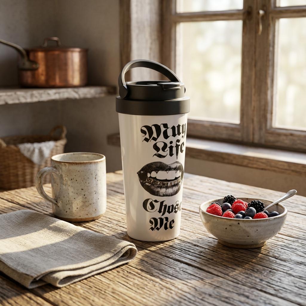 Gobelet humoristique de 15 oz en acier inoxydable – Mug Life