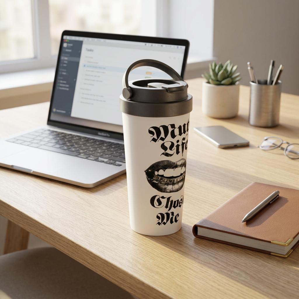 Gobelet humoristique de 15 oz en acier inoxydable – Mug Life