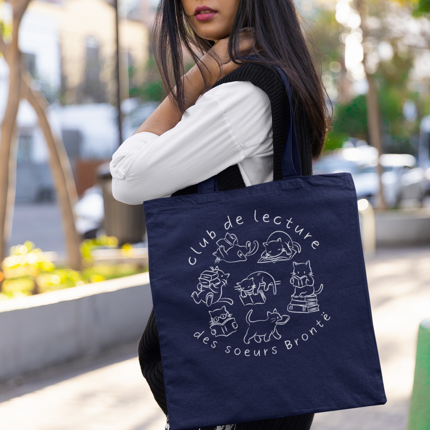 Sac tote en coton éthique - Club de lecture des soeurs Brontë