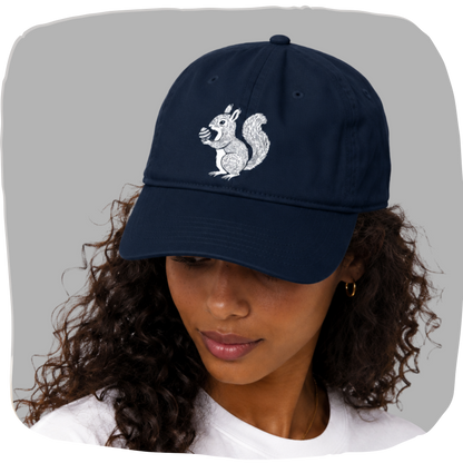 Casquette coton bio — Écureuil, l'animal totem de Montréal