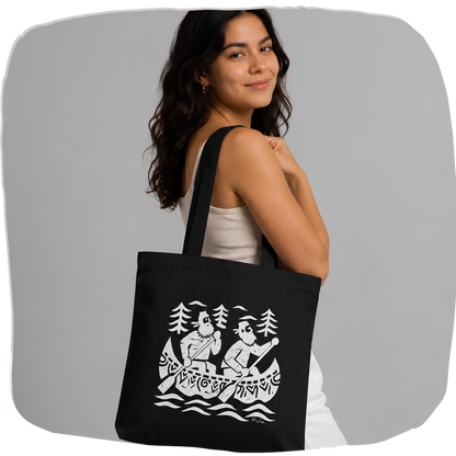 Sac tote en coton bio  — Pêcheurs en Canot