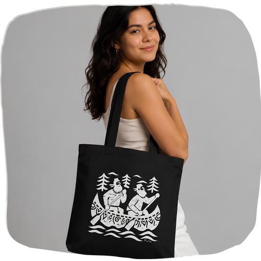 Sac tote en coton bio  — Pêcheurs en Canot