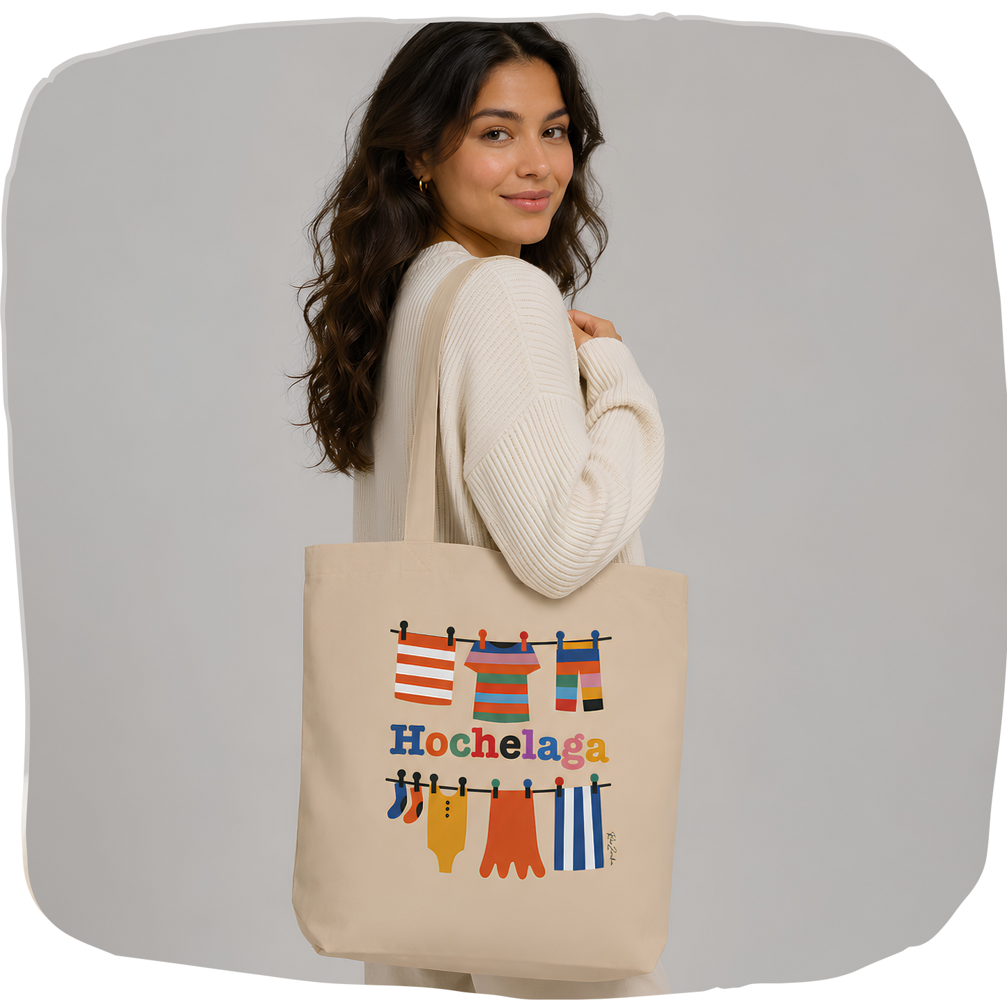 Sac tote coton bio — Corde à linge, Hochelaga Montréal