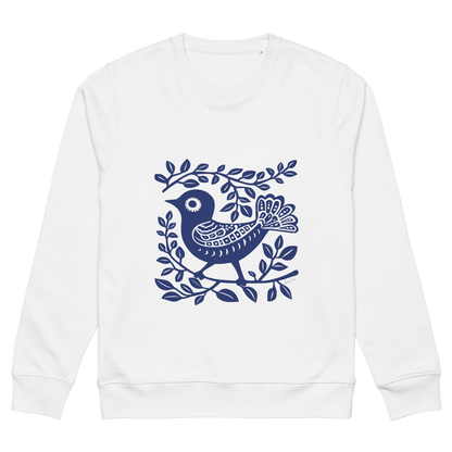 Sweatshirt écolo Camino - Motif d'oiseau - rose zombie