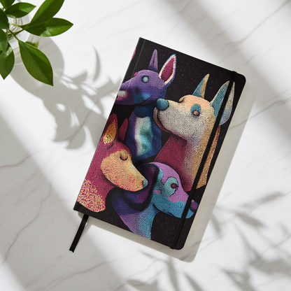 Carnet écoresponsable – Petit – Design chiens colorés