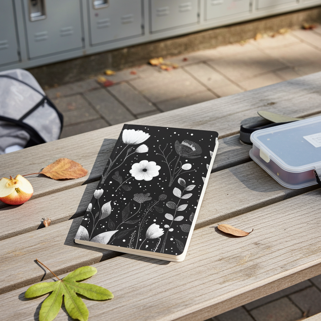 Carnet écoresponsable – Petit – Design fleuri