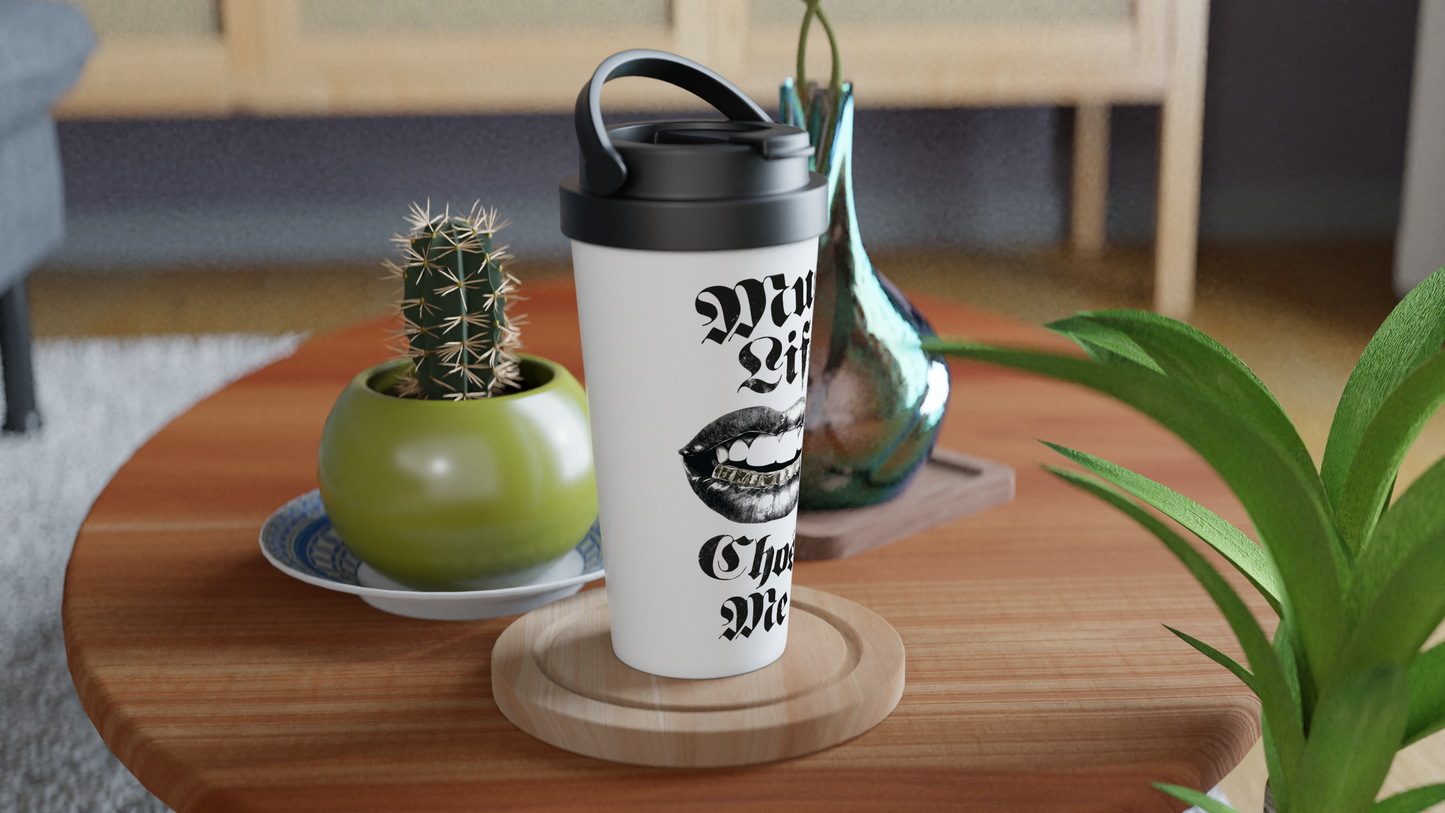 Gobelet humoristique de 15 oz en acier inoxydable – Mug Life