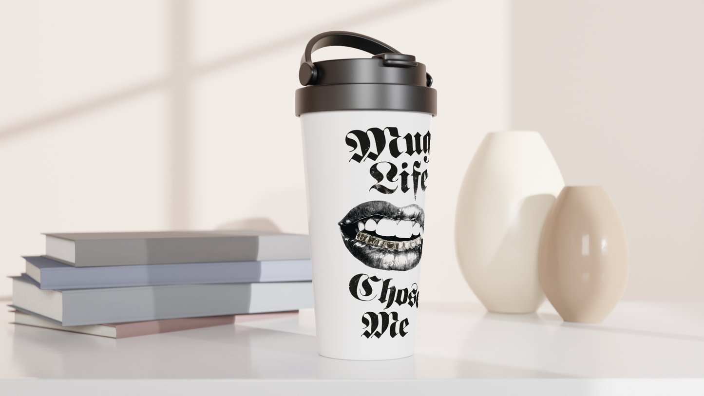 Gobelet humoristique de 15 oz en acier inoxydable – Mug Life