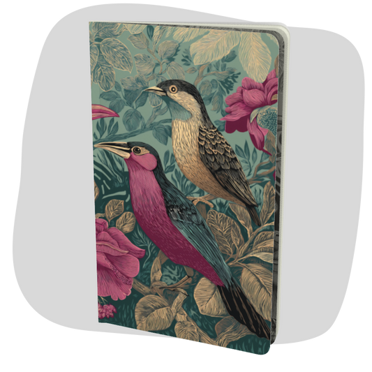 Carnet écoresponsable – Petit – Design oiseaux exotiques