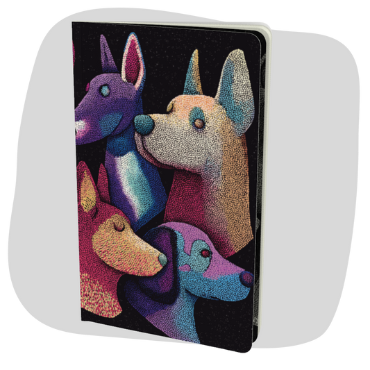 Carnet écoresponsable – Petit – Design chiens colorés