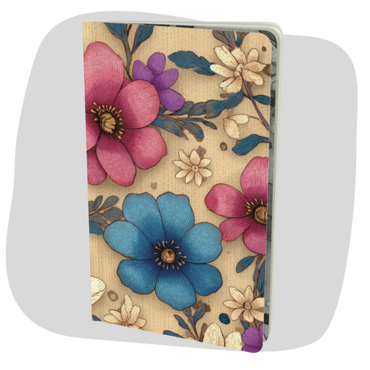 Carnet écoresponsable – Petit – Design floral coloré