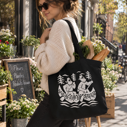Sac tote en coton bio  — Pêcheurs en Canot