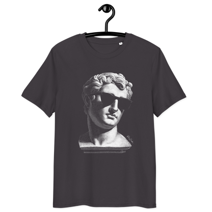 T-shirt en coton bio – Buste d'homme antique avec lunettes