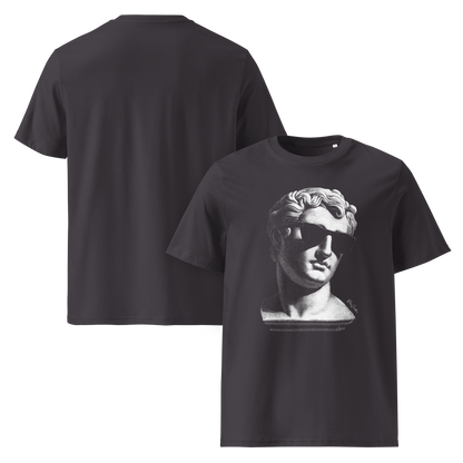 T-shirt en coton bio – Buste d'homme antique avec lunettes