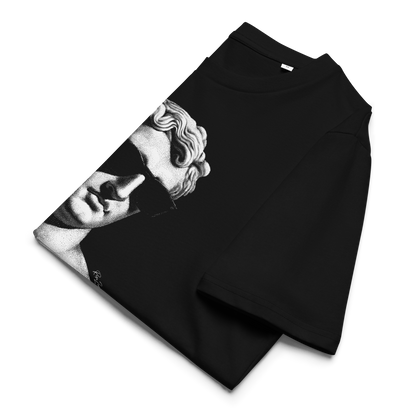 T-shirt en coton bio – Buste d'homme antique avec lunettes
