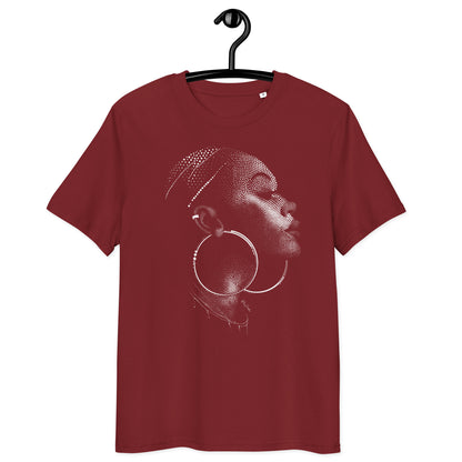 T-shirt en coton bio – Portrait artistique de femme créole