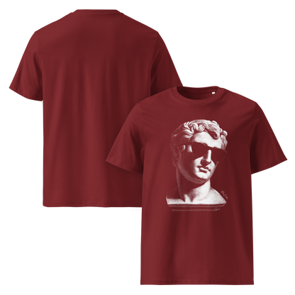 T-shirt en coton bio – Buste d'homme antique avec lunettes