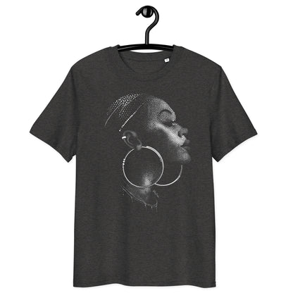T-shirt en coton bio – Portrait artistique de femme créole