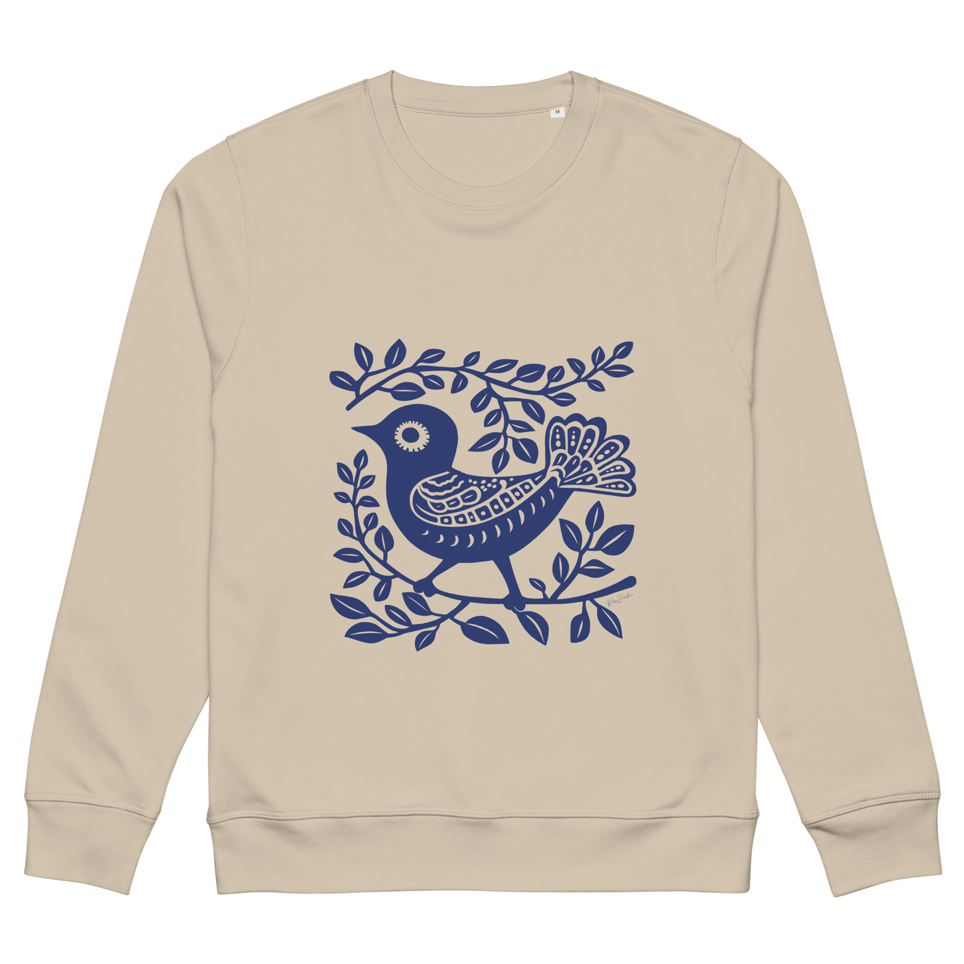 Sweatshirt écolo Camino - Motif d'oiseau - rose zombie