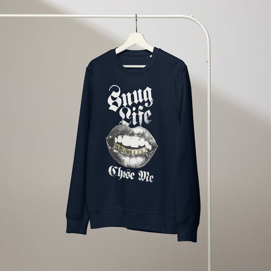 Sweatshirt en coton bio - Snuglife - rose zombie