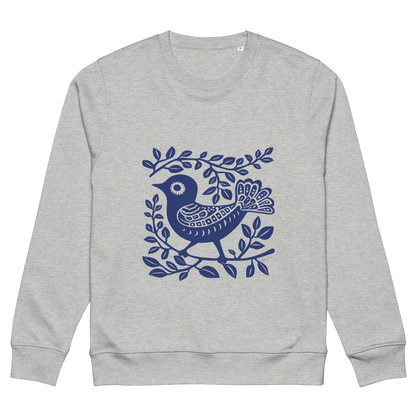 Sweatshirt écolo Camino - Motif d'oiseau - rose zombie