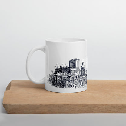 Tasse Marché Bonsecours · Skyline Vieux-Montréal · Souvenir MTL
