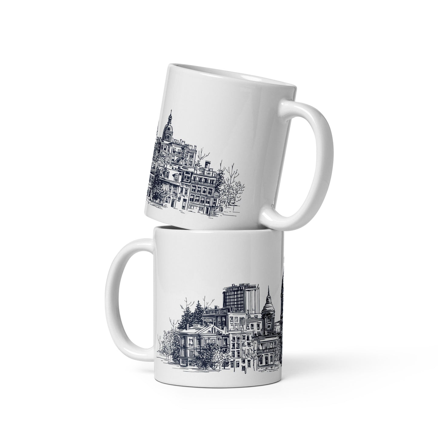 Tasse Marché Bonsecours · Skyline Vieux-Montréal · Souvenir MTL