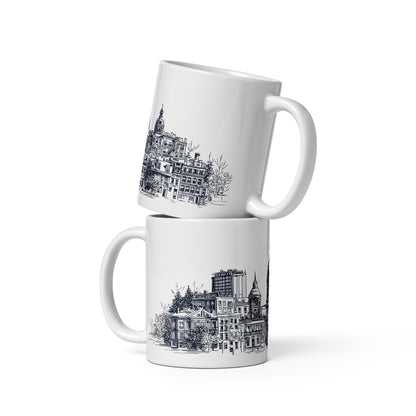 Tasse Marché Bonsecours · Skyline Vieux-Montréal · Souvenir MTL