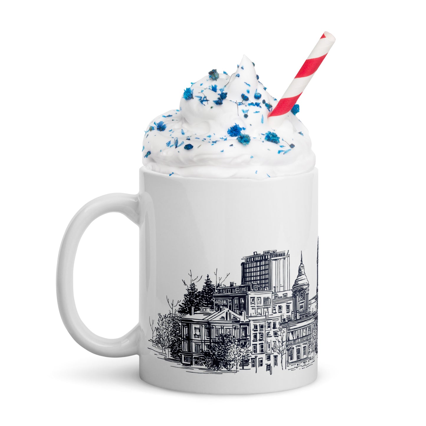 Tasse Marché Bonsecours · Skyline Vieux-Montréal · Souvenir MTL