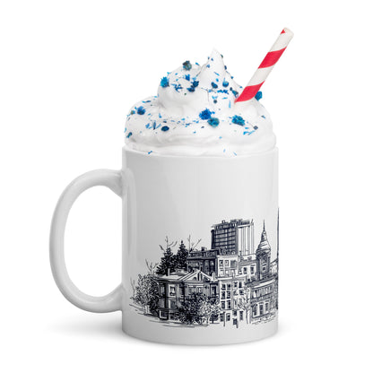Tasse Marché Bonsecours · Skyline Vieux-Montréal · Souvenir MTL