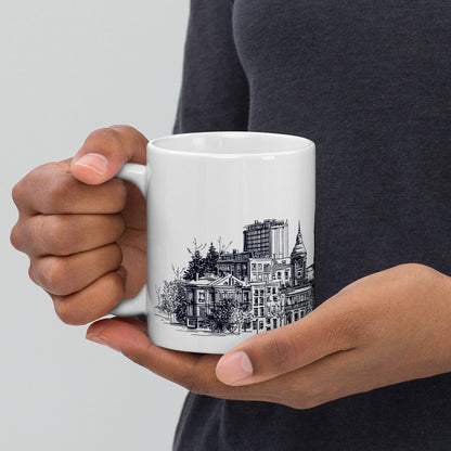 Tasse Marché Bonsecours · Skyline Vieux-Montréal · Souvenir MTL