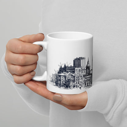 Tasse Marché Bonsecours · Skyline Vieux-Montréal · Souvenir MTL