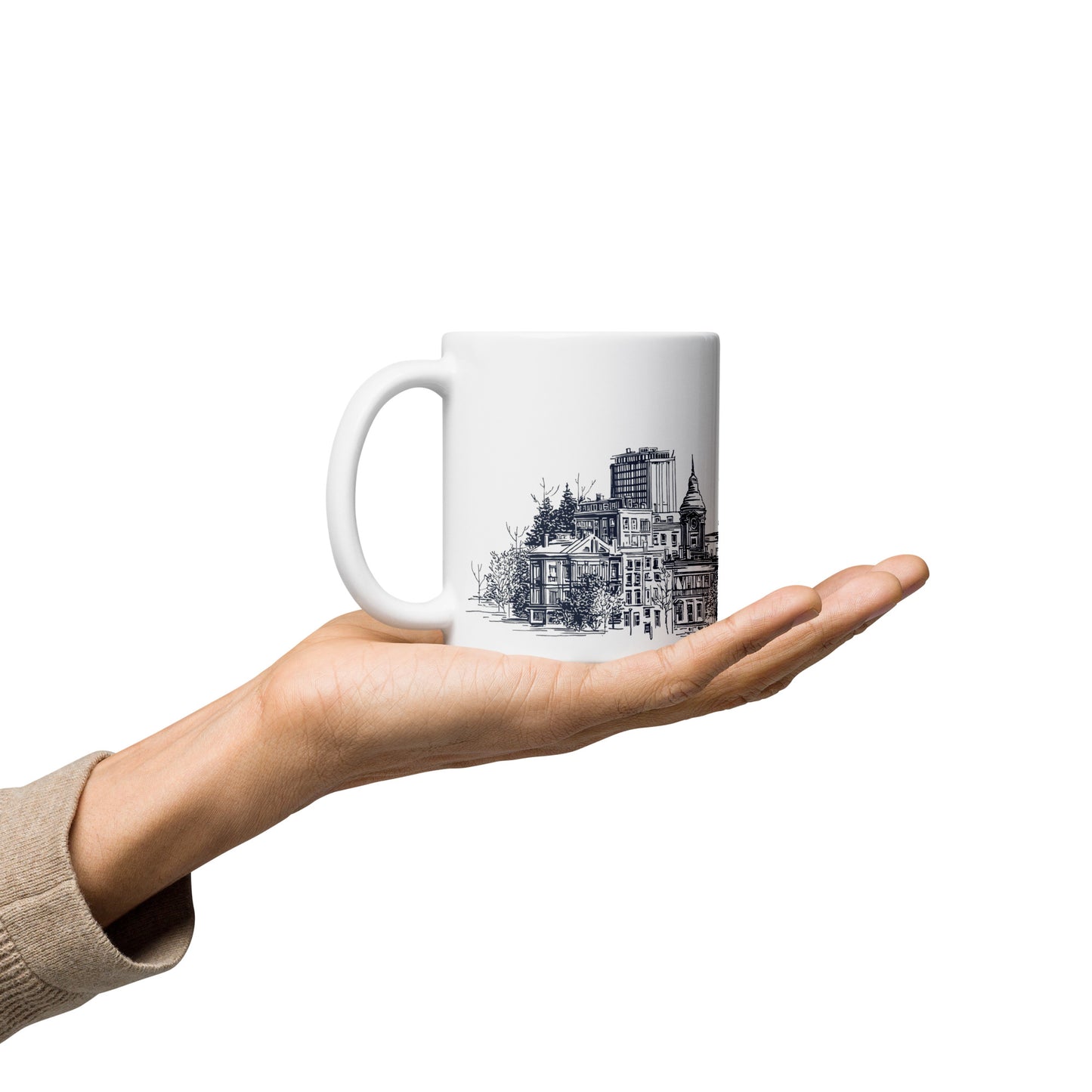 Tasse Marché Bonsecours · Skyline Vieux-Montréal · Souvenir MTL