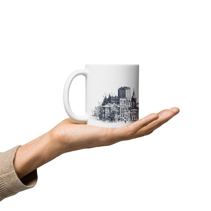 Tasse Marché Bonsecours · Skyline Vieux-Montréal · Souvenir MTL