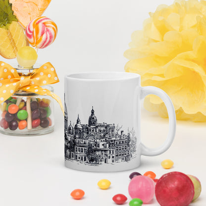 Tasse Marché Bonsecours · Skyline Vieux-Montréal · Souvenir MTL