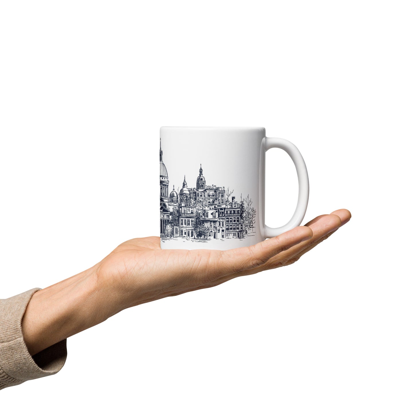 Tasse Marché Bonsecours · Skyline Vieux-Montréal · Souvenir MTL